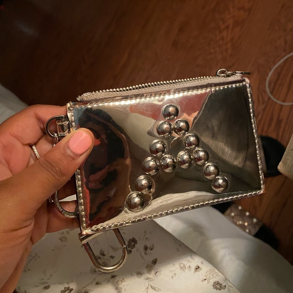 Tory Burch Metallic Keychain/Card wallet.